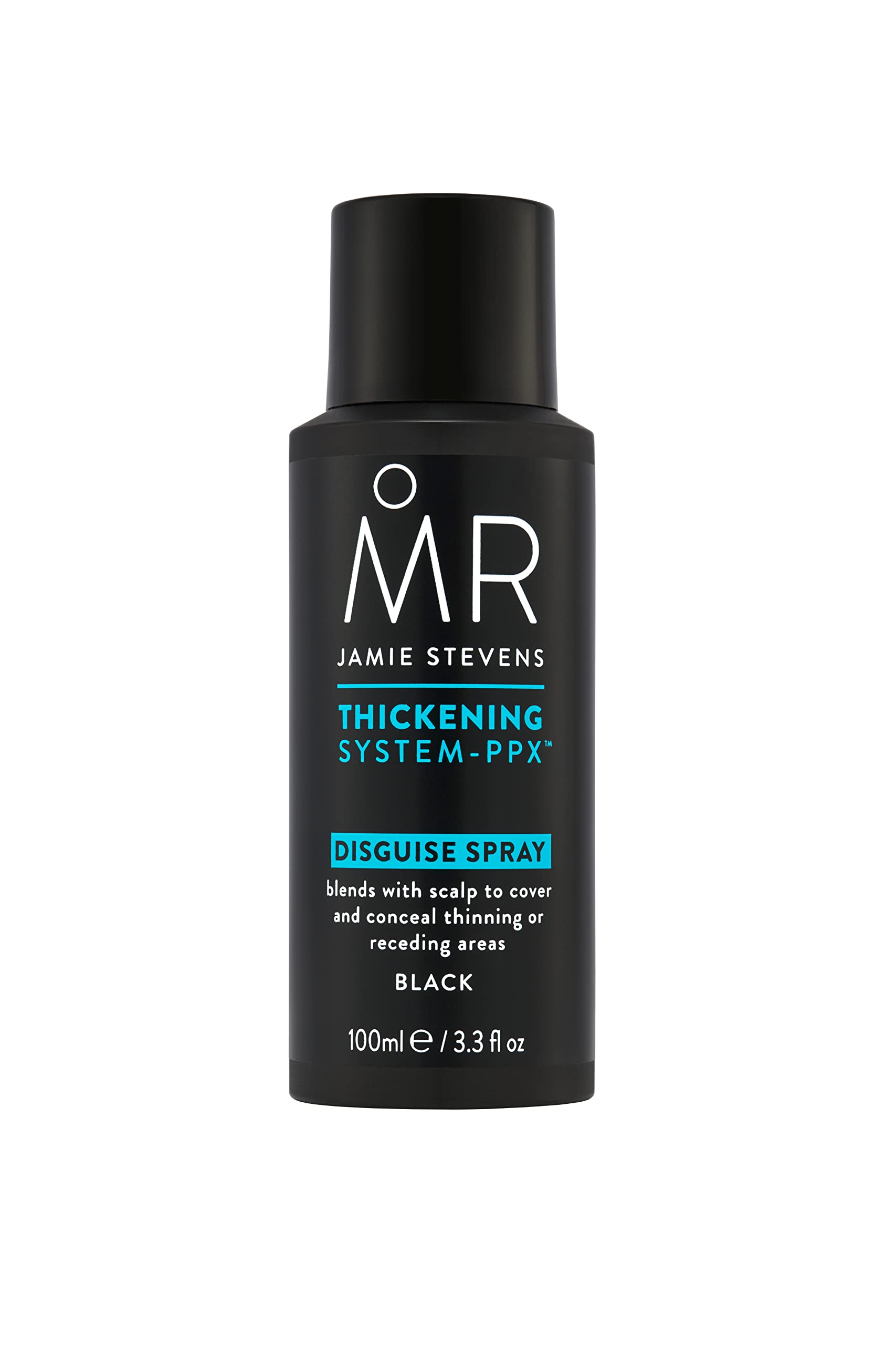 MR. Disguise Spray 100ml Conceals The Appearance of Thinning Balding Hair Water Resistant Lasts All Day Easy Spray Application Natural Looking Boosts Self Confidence, Black, 100 millilitre