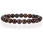 Cherry Tree Collection Gemstone Beaded Stretch Bracelet 8mm Round Beads 7"
