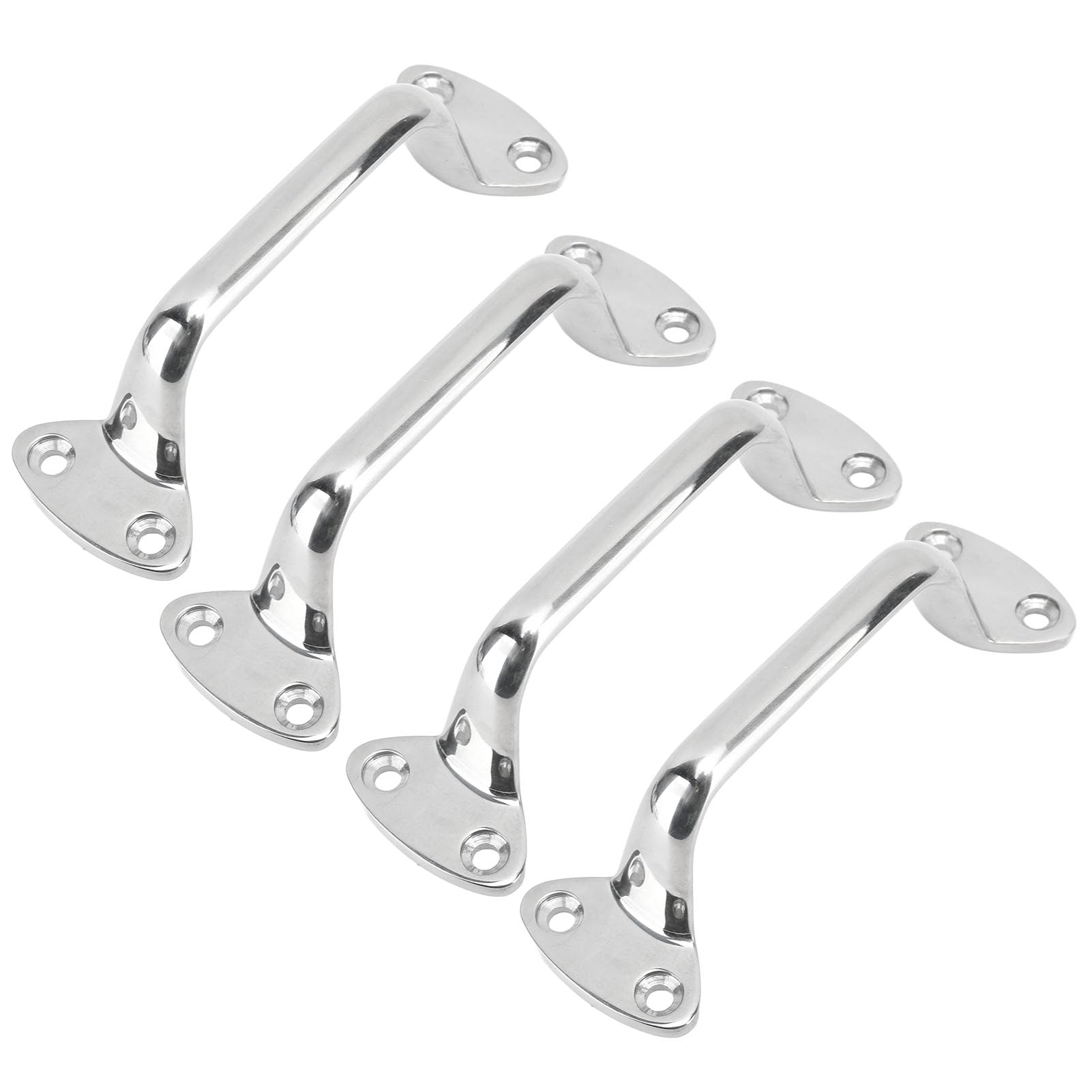 Xiuganpo Marine Large Cleat Door Grab Handle, Stainless Steel Boat Handrail, Deck Hardware Handrails Entry Door Assist Handle Bars Pull for Yachts RV, Boat Door Grab Stainless Steel,
