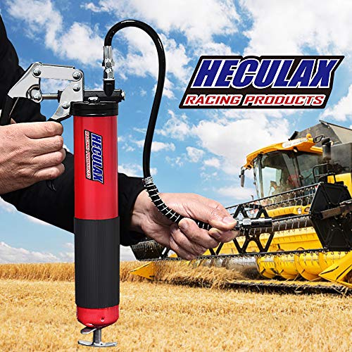 AcPulse HECULAX Grease Gun,7000PSI Heavy Duty Deluxe Pistol Grease Gun with 18" Flex Hose,Easy Operation - Thumbnail 5