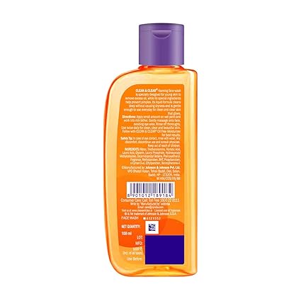 clean & clear foaming face wash 50ml