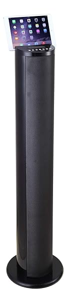 Lenco Lautsprecher BTL-450 Tower mit Blitz und Bluetooth (Fernbedienung, PLL FM Radio, USB, SD, 60 Watt Ausgangsleistung, Sub