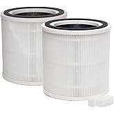 PUREBURG Replacement Filter Compatible with KOIOS AP2303 Air Purifier,2-Pack H13 HEPA & 12 Aroma Pad, 3-Stage Filtration Activated Carbon 2-in-1 Air Cleaner