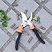 Tesinll Gardening Scissor Steel 75CR1 Bypass Professional Pruning Shears, Garden Clippers, Garden Shears, Hand Pruners, Orange+Black Color Fit for Shrubs Pruning, Branch Pruning, Flowers Pruningthumb 3