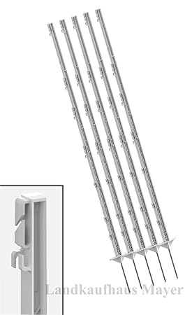 Landkaufhaus Mayer Weidezaunpfahl 20 ST. Weiß PFERDEWEIDE