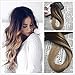 Moresoo 7 pieces Balayage Colored Straight Remy Human Hair Clip In Hair Extensions Full Head 100 Grams