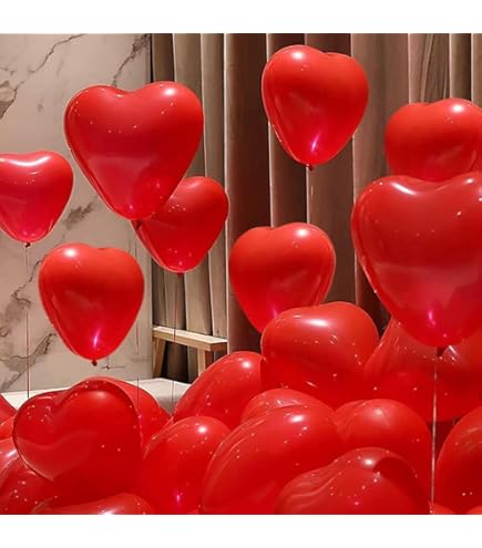 Amazon.com: STIMULATE SZXXZZMY 50 6-inch Red Color Heart shaped