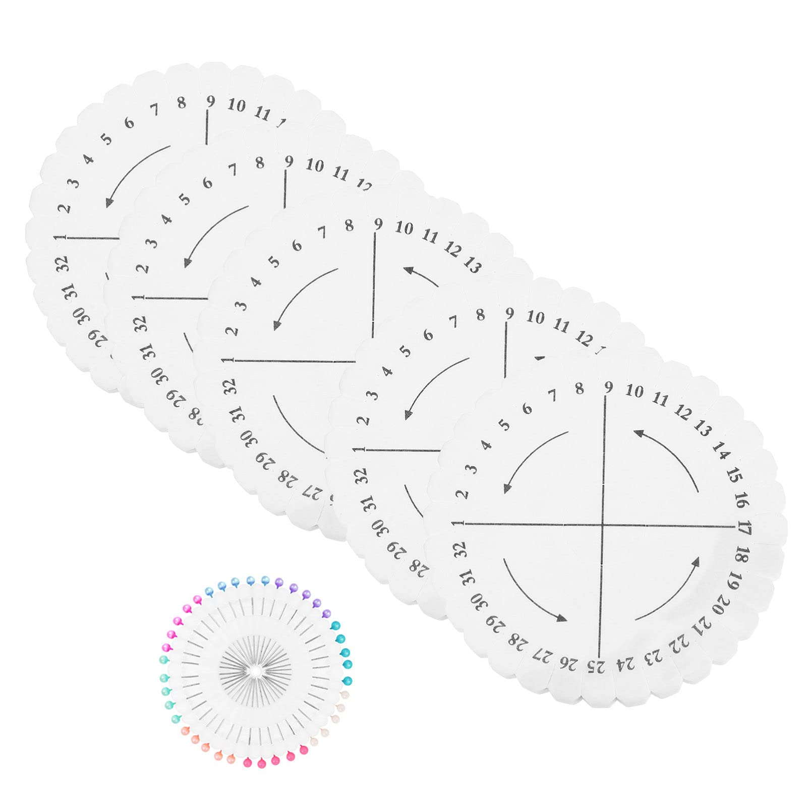 EXCEART Weaving DIY Craft Kumihimo Disks Set kumihimo disc kumihimo Disk Beading Loom Round Beading Cord Weaving Disk Plate