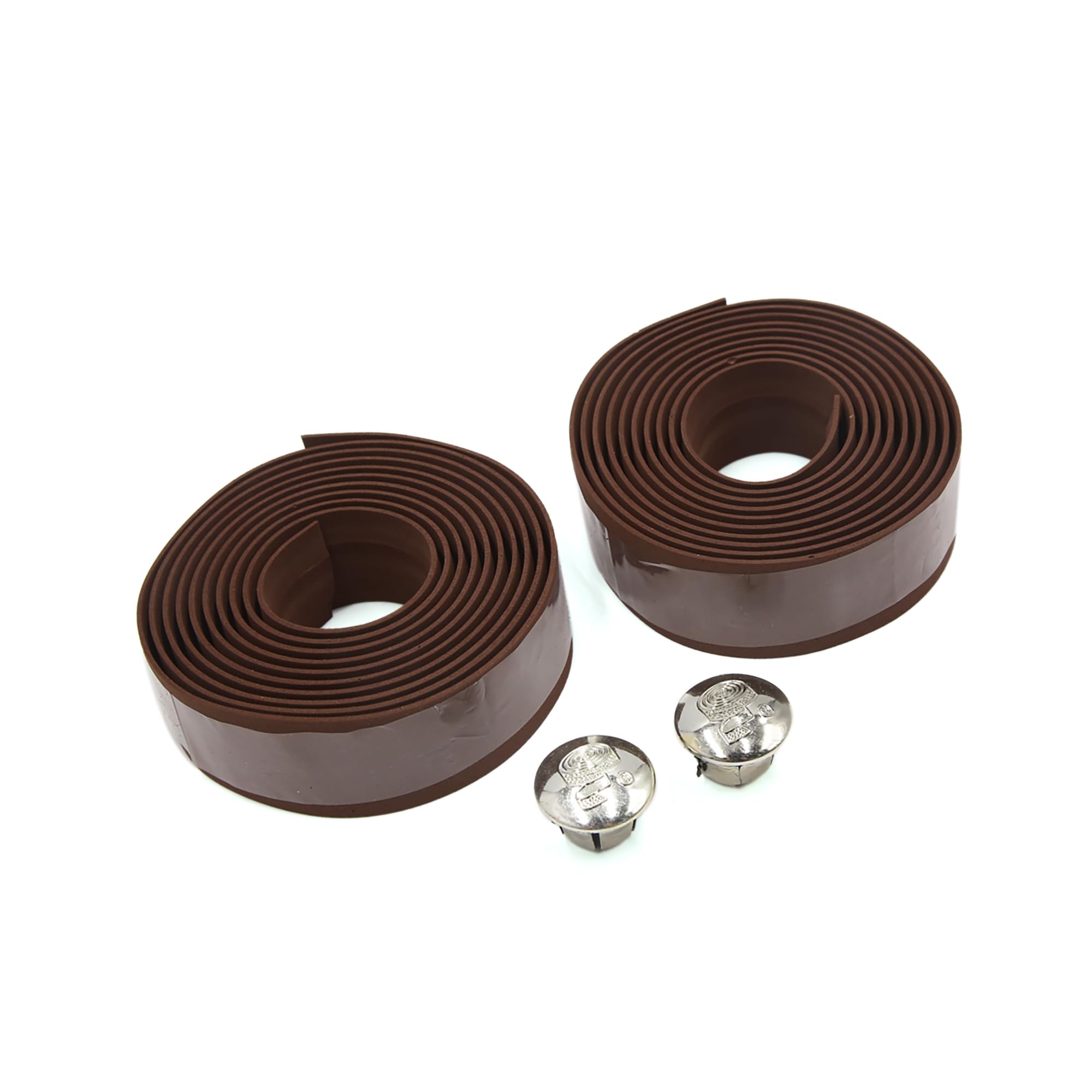 A ABSOPRO Brown Foam Anti Slip Handlebar Tape Bar Grip Wrap for Bike Set of 2