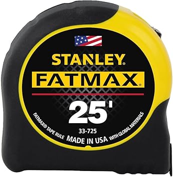STANLEY FATMAX Tape Measure, 25-Foot 