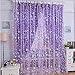 DDLBiz Print Floral Voile Door Sheer Window Curtains Room Curtain Divider(39.37