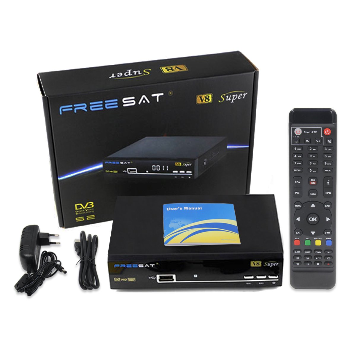 Freesat V Super Satellite TV Receiver Receptor de TV por Satellite Digital