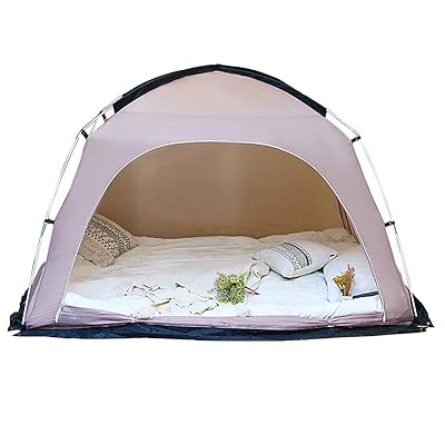 DalosDream Queen Size Bed Canopy Privacy Tent with Floor Mat