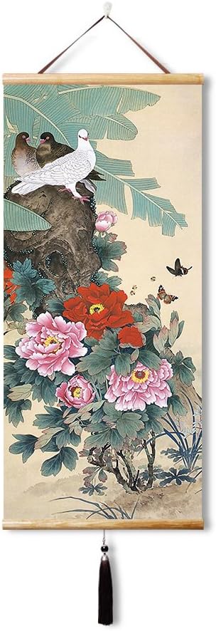 Paintings - EAPEY Paintings Hanging Japanese Scroll Japanese Wall Art Chinese Art Scroll Japanese Scroll Art Chinese Wall Scroll Decor Home