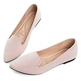 ChaiRong Zhou Women Flats Solid Color Suede Ballet