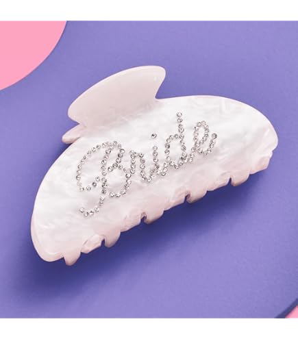Amazon.com : Bride Hair Bow Clips for Women Beaded Bride  display picture 2
