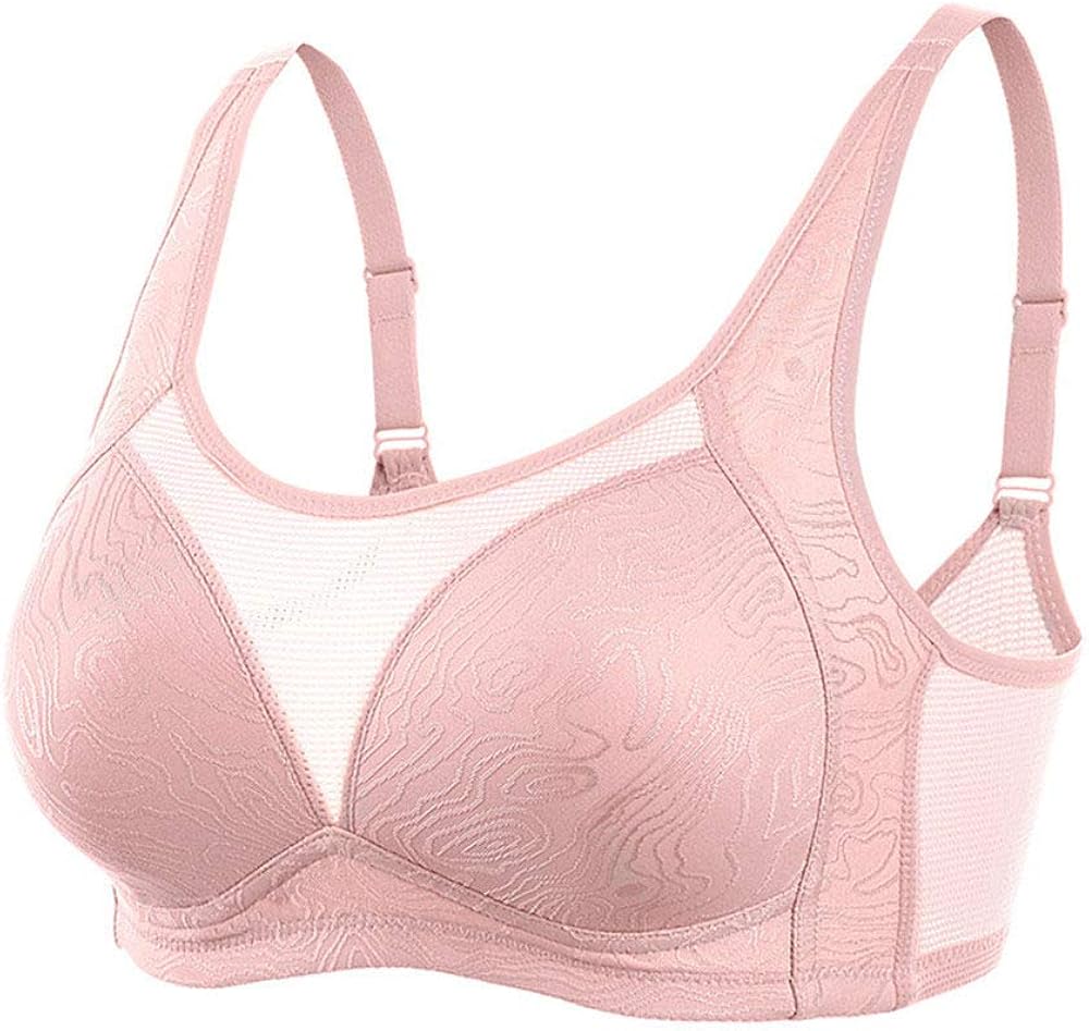 Lace Bralette Sexy Mesh Breathable Padded Bra Women Floral Adjustable