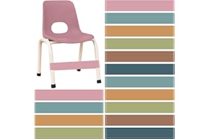 Berlune 24 Pcs Classroom Chair Bands Fidget Chairs and Desks Bands ADHD Autism Tools Bounce Flexible Seating for Classroom(Earth Tones, 1.1 mm)
