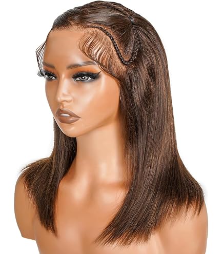 Amazon.com : Ombre Lace Front Wig Human Hair Light Yaki  display picture 2