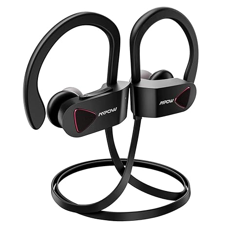 Mpow Bluetooth Kopfhörer, IPX7 Wasserdichte Sport Kopfhörer, 9-11 Stunden Spielzeit, Kraftvoller Bass, Sportkopfhörer Joggen/