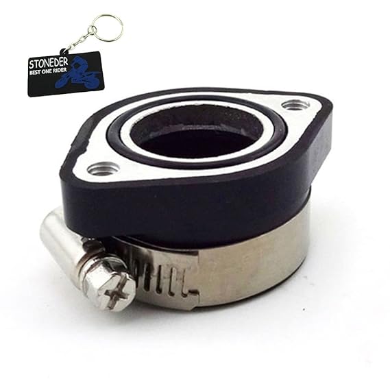 stoneder Lufteinlass vielfältig Adapter Kofferraum Gummi Rohr Flansch für Mikuni VM24 (Keihin PE24 PE26 PE28 Oko (Vergaser Pi