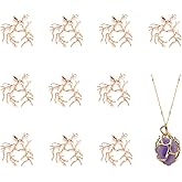 Wzttdm 10pcs Tree Branch Shape Claw Pendant Blanks, Metal Pendant Tray for DIY Jewelry Craft