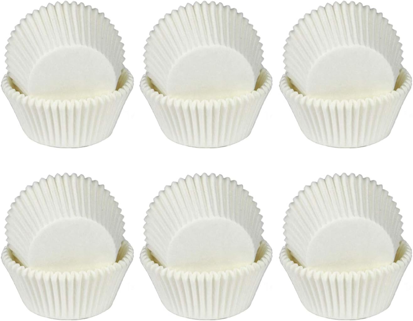 600pcs Cupcake Liners White Baking Cases Muffin Cases Greaseproof Paper