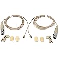 Pair of Lavalier Lapel Mics w/ 4 pin Mini XLR TA4F for Shure Wireless