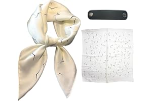 CHCYWJGJ Square Scarf Head Scarf Neck scarf Headscarf for Women with,Satin Hair Scarves Silk Bandana Scarf