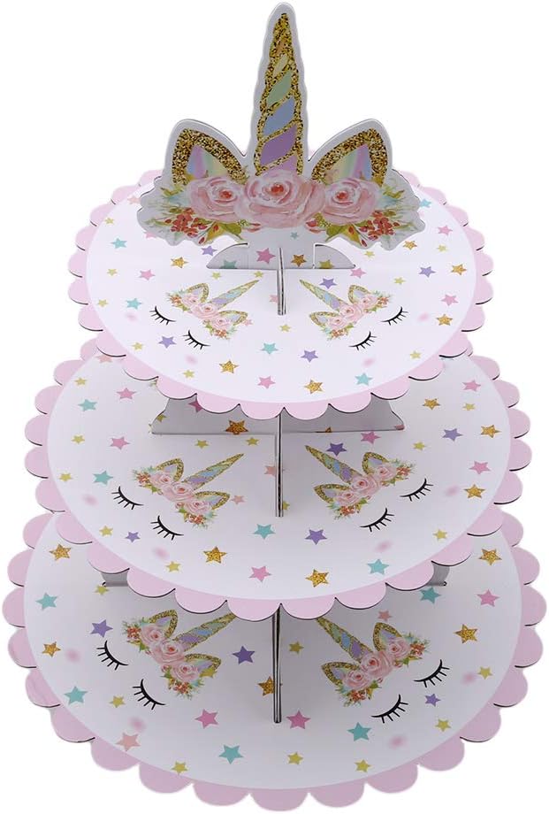 Amazon Lalang 3段 ユニコーン 段ボールカップケーキスタンド デザートカップケーキホルダー ベビーシャワー用 子供の誕生日パーティーやユニコーンがテーマのパーティーに Lalang 製菓用品 通販 Amazon Lalang 3段 ユニコーン 段ボールカップケーキスタンド デザートカップケーキホルダー ベビーシャワー用 子供の誕生日パーティーやユニコーンがテーマのパーティーに Lalang 製菓用品 通販