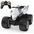 KidsFaves Remote Control Car for Kids, 1:14 RC Cybertruck Motorcycle,All-Terrain Rc Truck Motorbike for Boys and Girls Age 3+