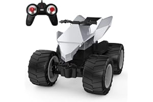 KIDSFAVES Remote Control Car for Kids, 1:14 RC Cybertruck Motorcycle,All-Terrain Rc Truck Motorbike for Kids Age 3+
