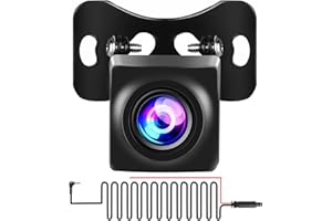 Inefala [for Portable Car Radio] 4 Pin Upgrade AHD 1080P Backup Camera, Camera for Carplay Screen 2.5mm Jack Backup Camera 2.5mm Jack Dash Cam Reverse Camera Cable,23 Ft 4 Pin to 2.5mm Male Plug