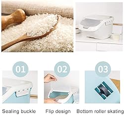 SONPP 15Kg Rice Storage Box Sealed Moisture-Proof