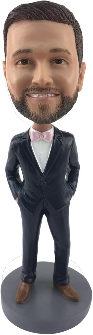 MING PEOPLE Custom Groomsmen Bobbleheads in Suit