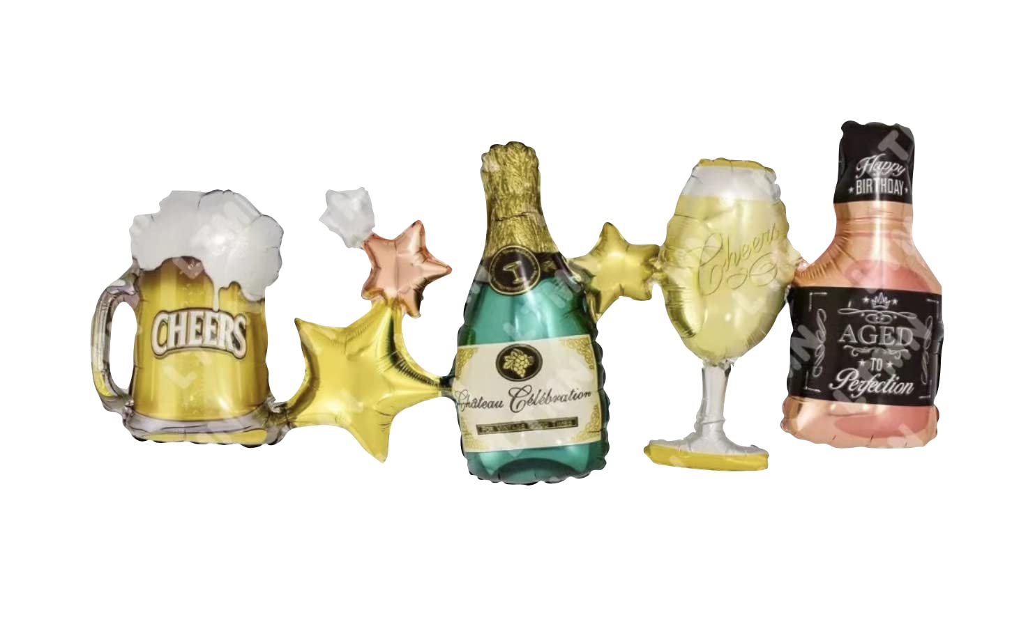 Drink Banner Foil Balloon, 90cm (2 pack)