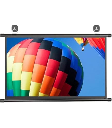 Pantalla De Proyector Para Exteriores Con Soporte De 150 Pulgadas 16:9, Pantalla De Proyector Portátil, Fibra De Vidrio De Alta Ganancia 1.5, Respaldo Resistente, Pantalla De Película Resistente Al