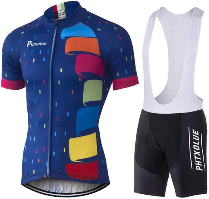 Blue cycling cycling suit suit breathable polyester quickdrying