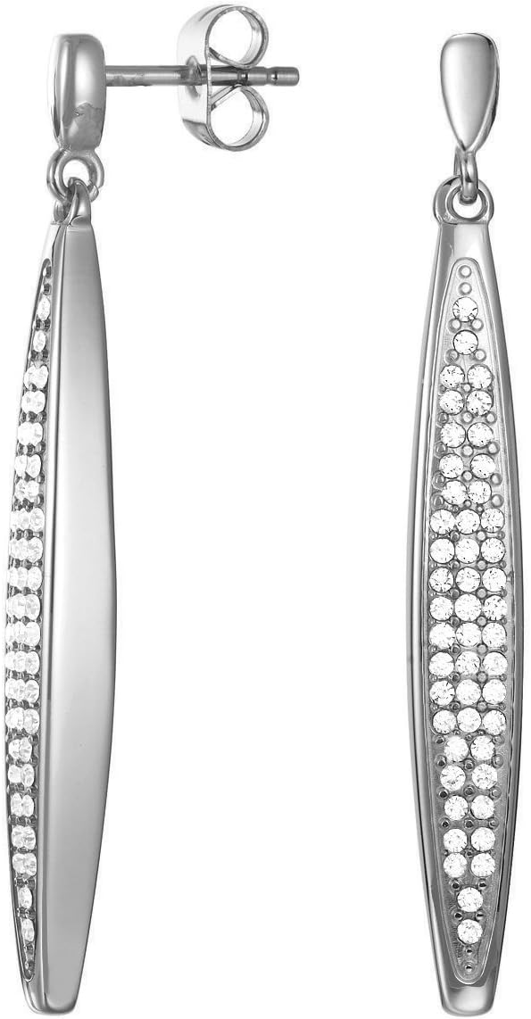 Esprit Steel Exclusive Silver Women Drop Earrings-ESER13028A000