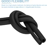 PATIKIL 1in ID x 6ft Pipe Insulation Foam Tube Black 9mm Thick view 5