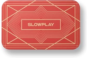 SLOWPLAY Rectangular Poker Chips Plaques in Red, Pack of 10 Pcs, European Style Professional Plaques Without Denomination, 34