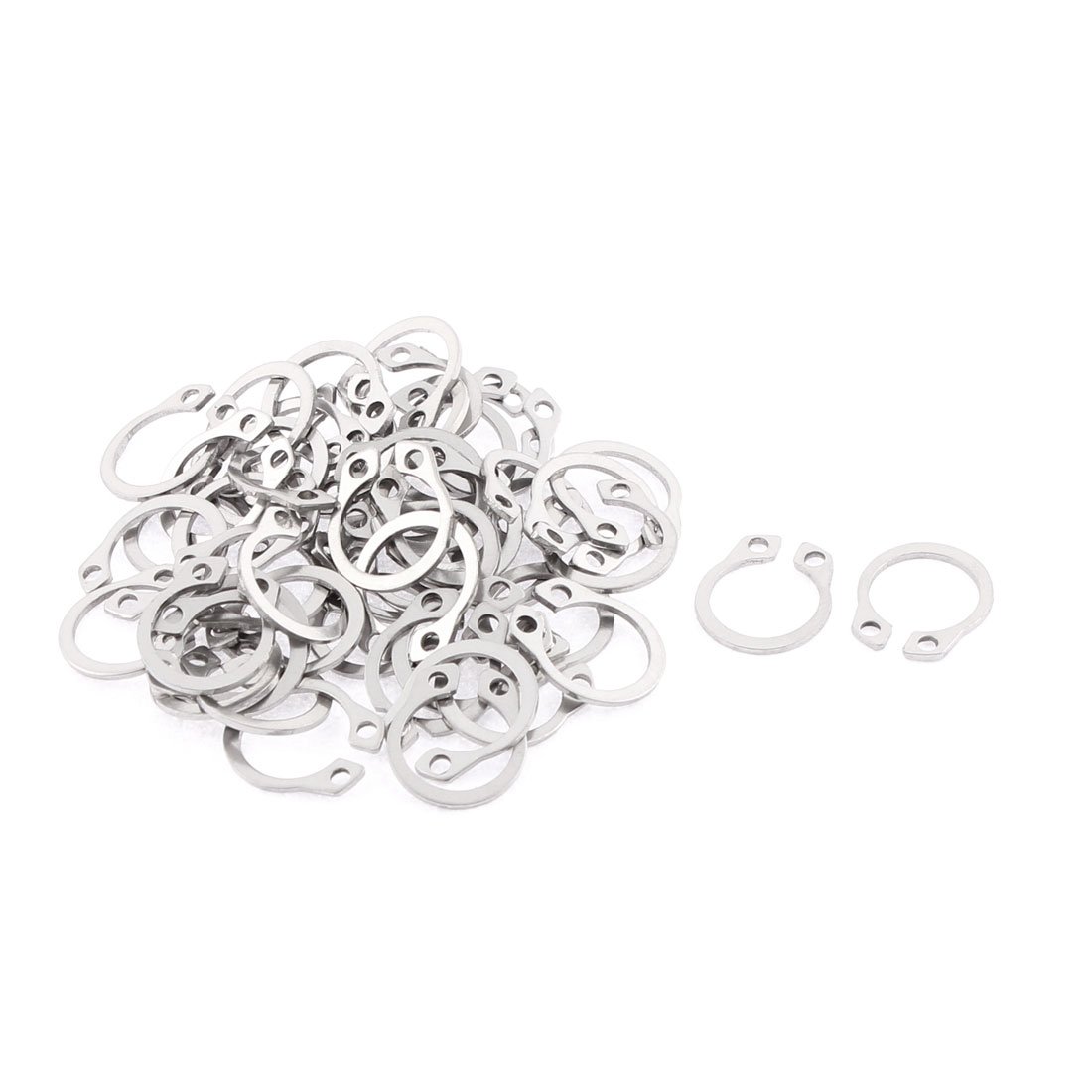 Sourcingmap 12mm External Internal Circlips C-Clip Retaining Snap Rings 50pcs