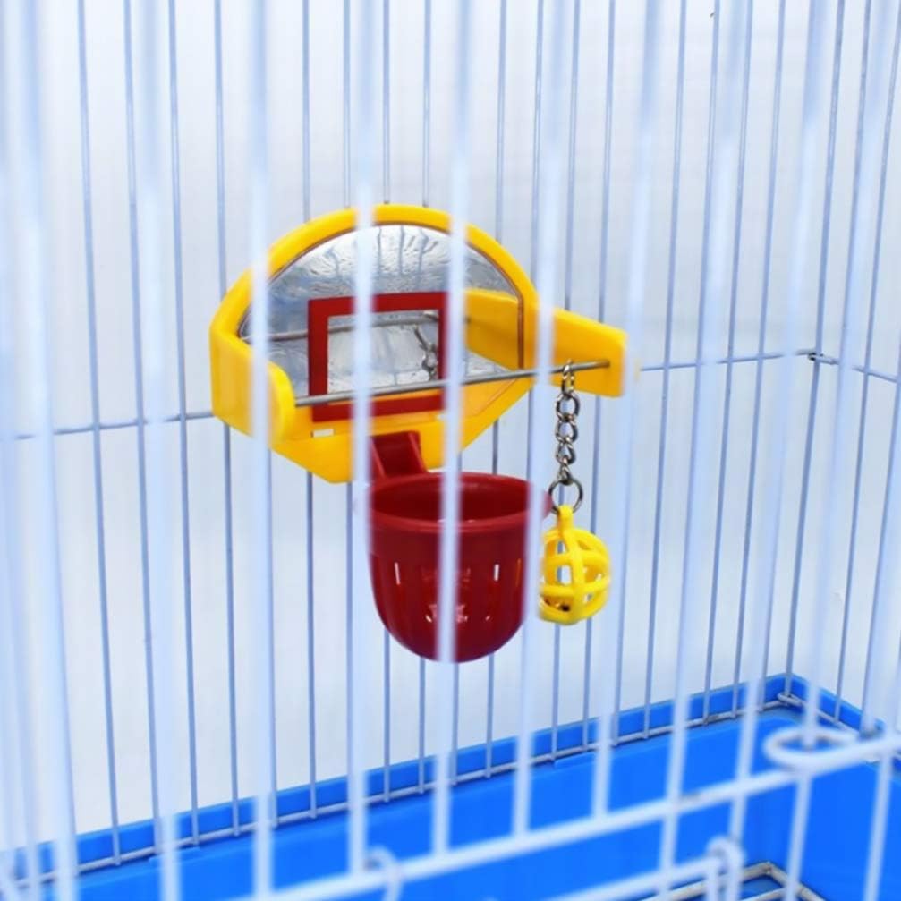 POPETPOP Bird Toys Bird Training Basketball Toys Parrot Chew Ball Foraing Toy Education Play Gym Playground Activity Toys - Image 5