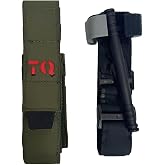 Rescue Essentials CAT GEN7 Tourniquet with Universal Tourniquet Holder Gen2, 7" x 2" x 2", OD Green with Black Tab &mdash; Belt/Vest Mount Trauma/Tactical Medical Kit, 1-Pack (TQ Plus Holder)