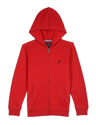 Nautica Boys' Old Hoodie, Red Rouge 42q, 18-20 in Oman Whizz