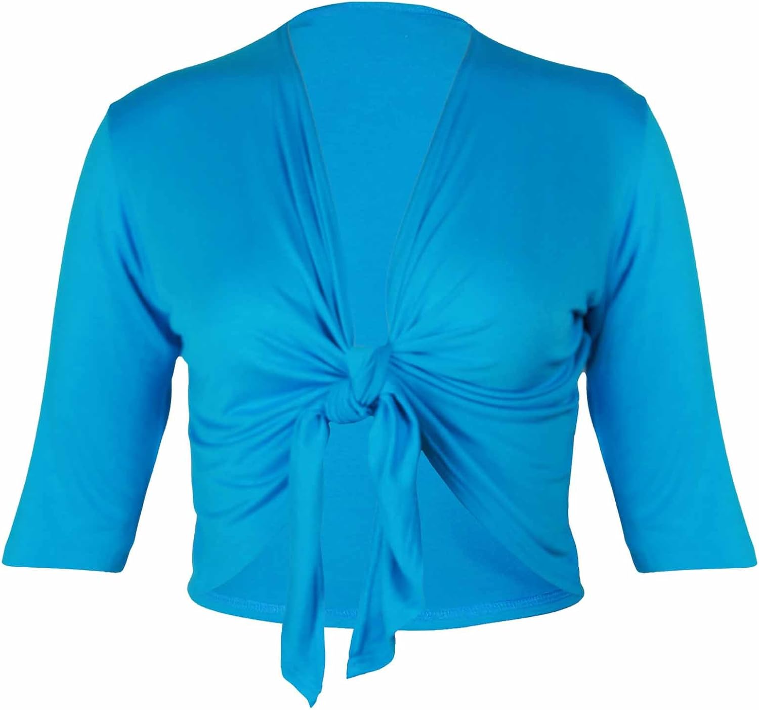 Amazon.com: PurpleHanger Women's Plus Size Tie Shrug Bolero Cardigan Shrug Turquoise 16-18: Clothing