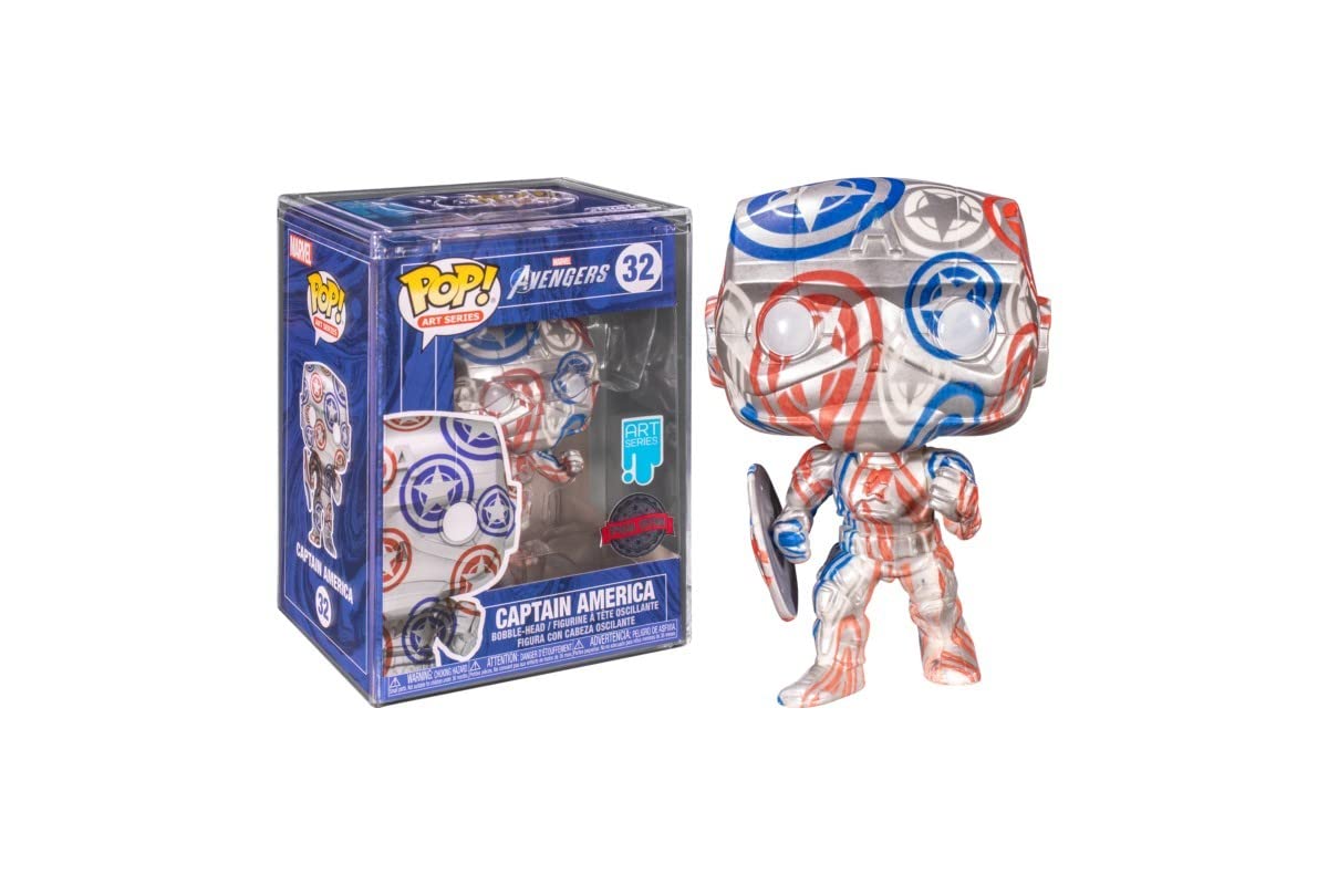 Funko Pop! Art Series: Marvel Avengers - Captain America (Special Edition), One Size