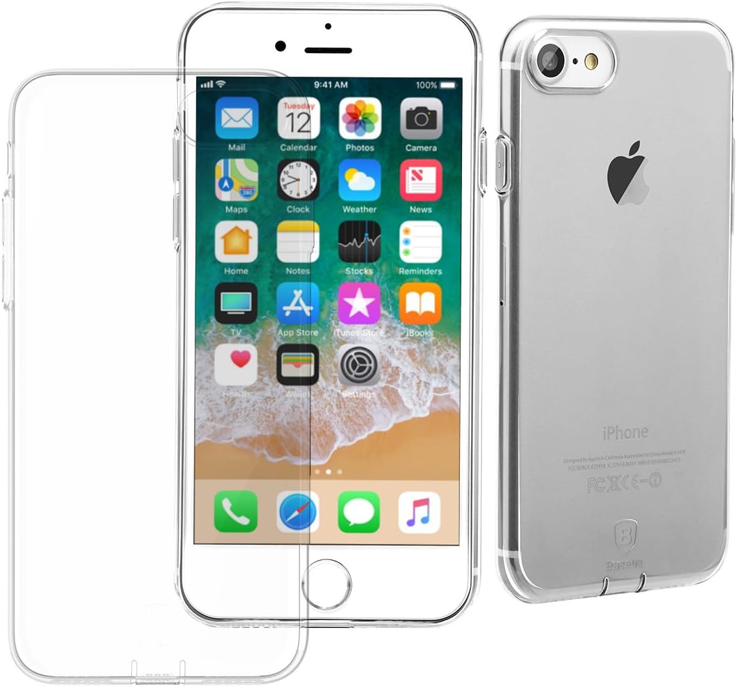 SKYNOW Clear Cellphone Case for iPhone 7Plus/8 Plus,Full Coverage Protection for Your Apple iPhone 7+ and 8+ 5.5 inch Device(Clear)