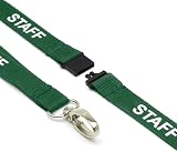 CKB LTD Green Staff Lanyards Breakaway Safety Lanyard 1.5cm 51cm Pack 10 view 3