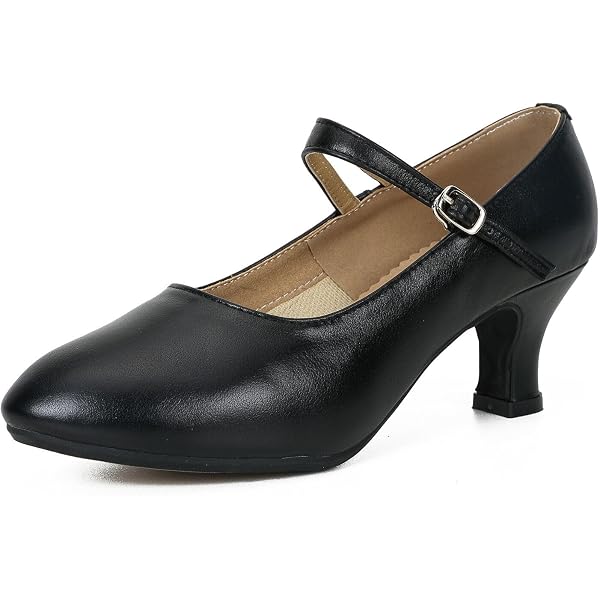 Menkes Chaussures Flamenco Débutant Femme – Cuir Véritable Avec Clous, Talon 5 Cm